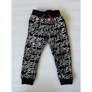 Encrypted All Over Logo  Joggers Black/White Size‎ Toddler 3T